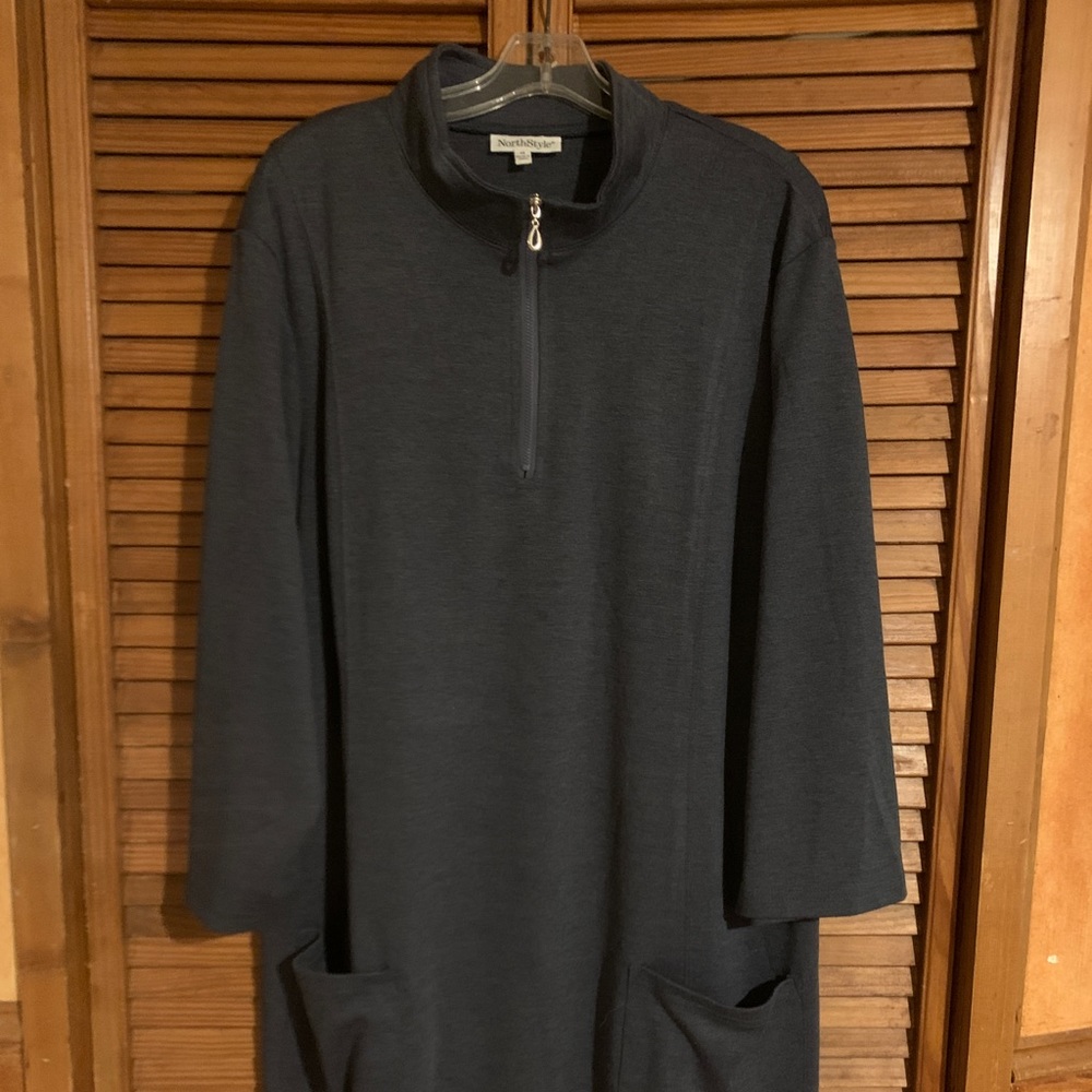 NorthStyle 3/4 sleeve dress with pockets 2X